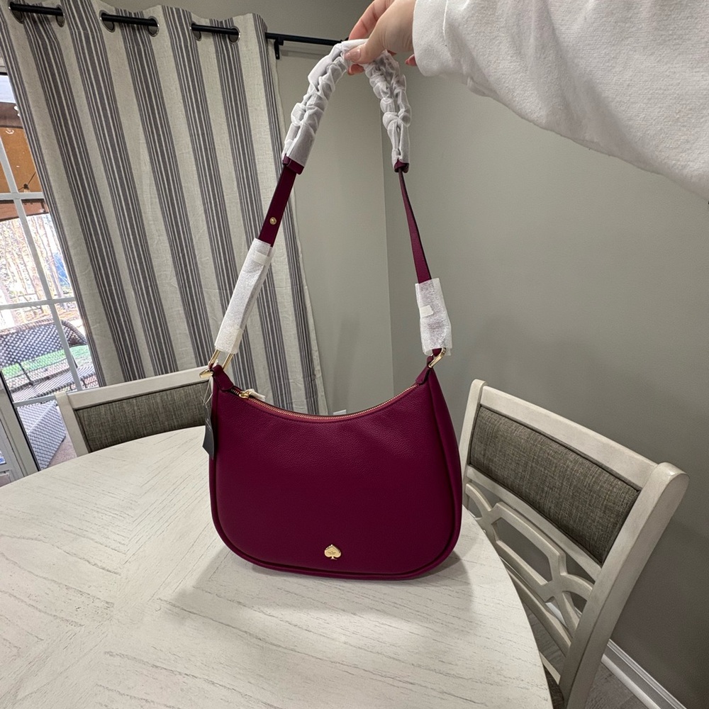 Burgundy Kate Spade Shoulder Bag - Picture 2 of 4